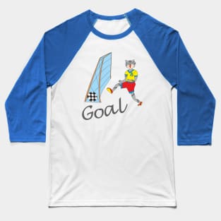 footballer cat Baseball T-Shirt